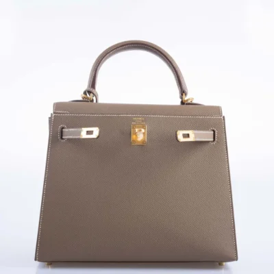 Hermès Kelly 25 Sellier Etoupe Epsom front2