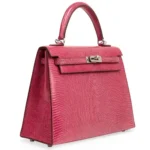 Hermès Kelly 25 Sellier Fuchsia Lizard Palladium Hardware