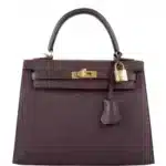 Hermès Kelly 25 Sellier Rouge Epsom Gold Hardware