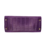 Hermès Kelly 28 Retourne Amethyst Matte Alligator Mississippiensis Gold Hardware