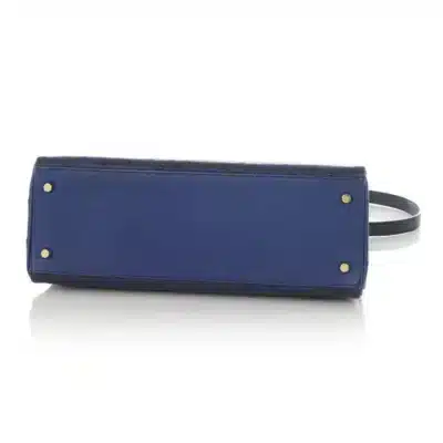 Hermès Kelly 32 Bleu Saphir/Bleu de Malte/Bleu Irish Ostrich Permabrass Hardware Lushentic quality