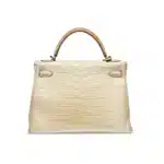 Hermès Kelly 32 Retourné Beton Matte Alligator Mississippiensis Palladium Hardware