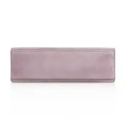 Hermès Kelly Pochette Lilac Doblis Suede Palladium Hardware