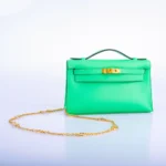 Hermès Kelly Pochette Vert Comics Swift Gold Hardware