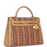 Hermès HSS Limited Edition 2001 Kelly 32 Sellier Sable Chamonix & Vibrato Gold Hardware Replica inspired