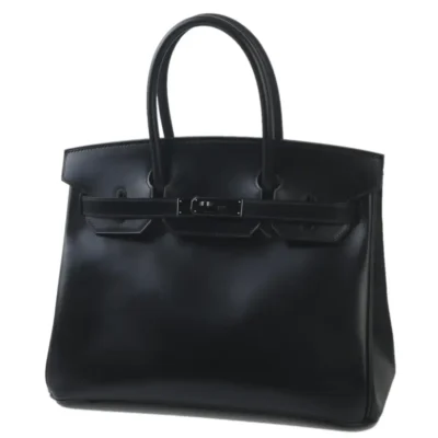 Hermès Limited Edition 2010 Birkin 30 Black Box Calfskin Black Hardware