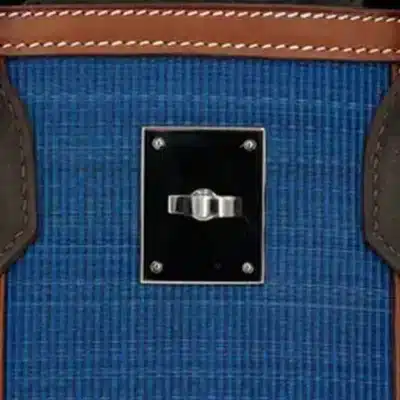 Hermès Limited Edition 2013 Birkin 30 Vert Bronze, Fauve and Blue Thalassa Fjord leather and Ottomane detail4