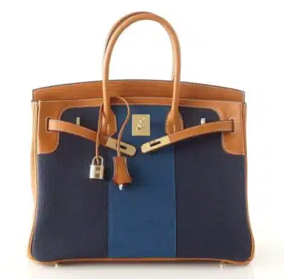 Hermès Limited Edition Birkin 35 Arlequin Clemence Palladium Hardware