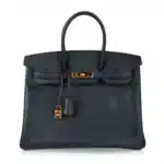 Hermès Limited Edition Birkin 35 Navy and Rouge Contour Epsom Gold Hardware