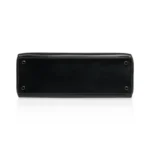 Hermès Limited Edition Kelly 32 So Black Box Calfskin Black Enamel Hardware