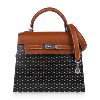 Hermès Limited Edition Kellywood 22 Wood Aluminum & Barenia Palladium Hardware