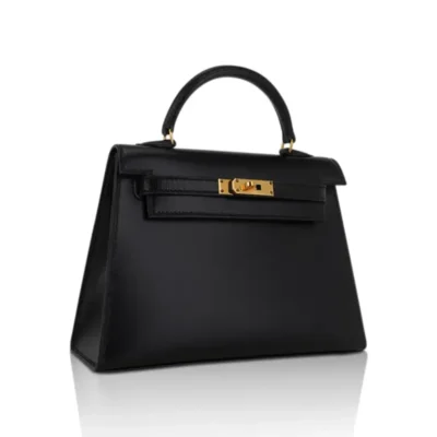 Hermès Micro Kelly 15 Sellier Black Box Calfskin Gold Hardware