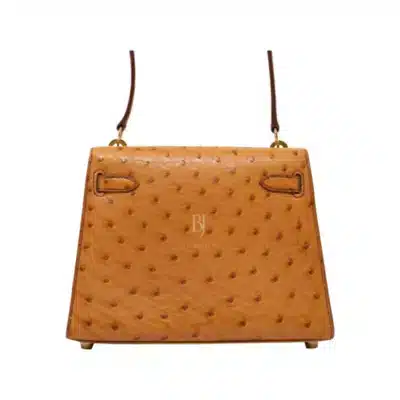 Hermès Mini Kelly 20 Cognac Ostrich Gold Hardware