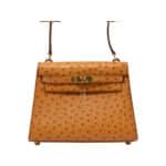 Hermès Mini Kelly 20 Cognac Ostrich Gold Hardware