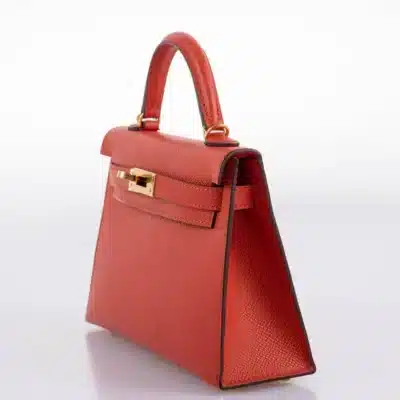 Hermès Mini Kelly 20 II Sellier Capucine Epsom Gold Hardware