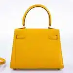 Hermès Mini Kelly 20 Sellier Jaune Courchevel Gold Hardware Lushentic Replica