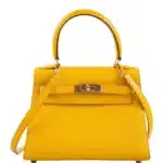 Hermès Mini Kelly 20 Sellier Jaune Courchevel Gold Hardware Lushentic Replica