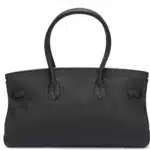 Hermès Rare Collectible 2009 Birkin 42 “Shoulder Birkin" Black Clemence JPG Shoulder Palladium Hardware Replica luxury handbag