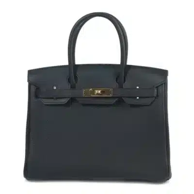 Hermès Rare Collectible Birkin 30 Black Swift, Togo & Toile H 3 In 1 Handbag Gold Hardware