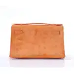 Hermès Rare Collectible Kelly Pochette Orange Doblis Palladium Hardware Luxury bag lookalikes