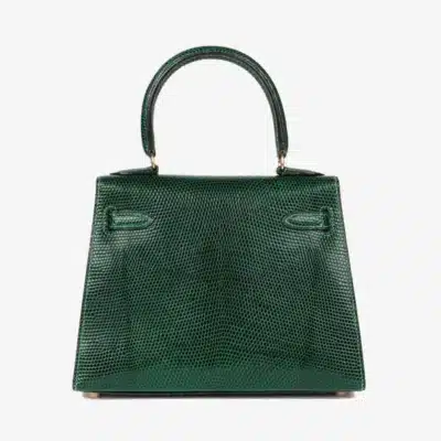 Hermès Vintage Mini Kelly 20 Sellier Vert Moyen Niloticus Lizard Gold Hardware Quality Replica