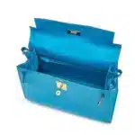 Hermès 2021 Kelly 28 Sellier Bleu Frida Madame Gold Hardware Affordable