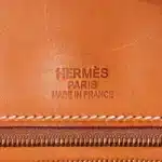 Hermès Rare Collectible Birkin 35 Natural Barenia & Toile Flag Permabrass Hardware